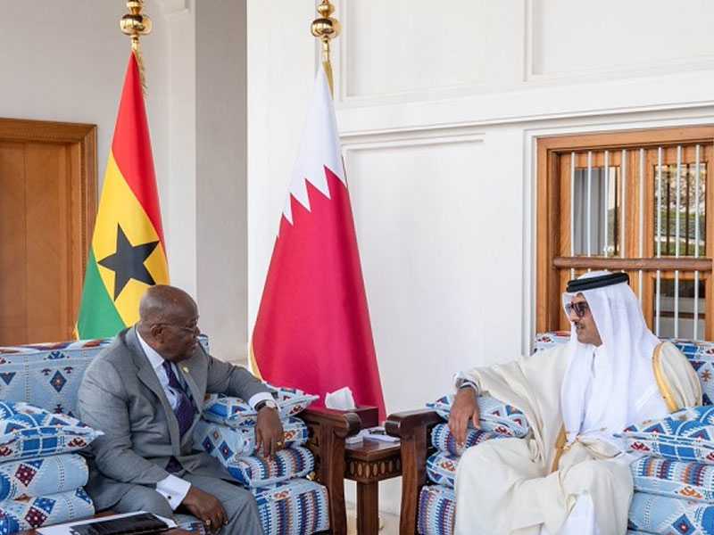 President Akufo-Addo holds talks with Amir of Qatar in Doha 